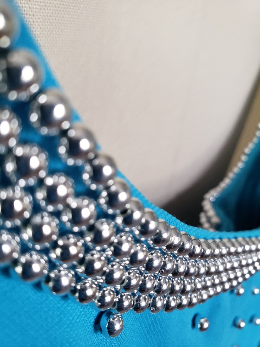 Geometric Glamour Metallic Beaded Dress Size 8!